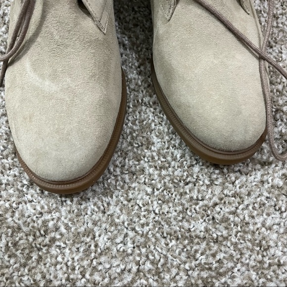 NEW Hush Puppies Cream Suede Oxford Bootie 8.5 - Picture 5 of 16
